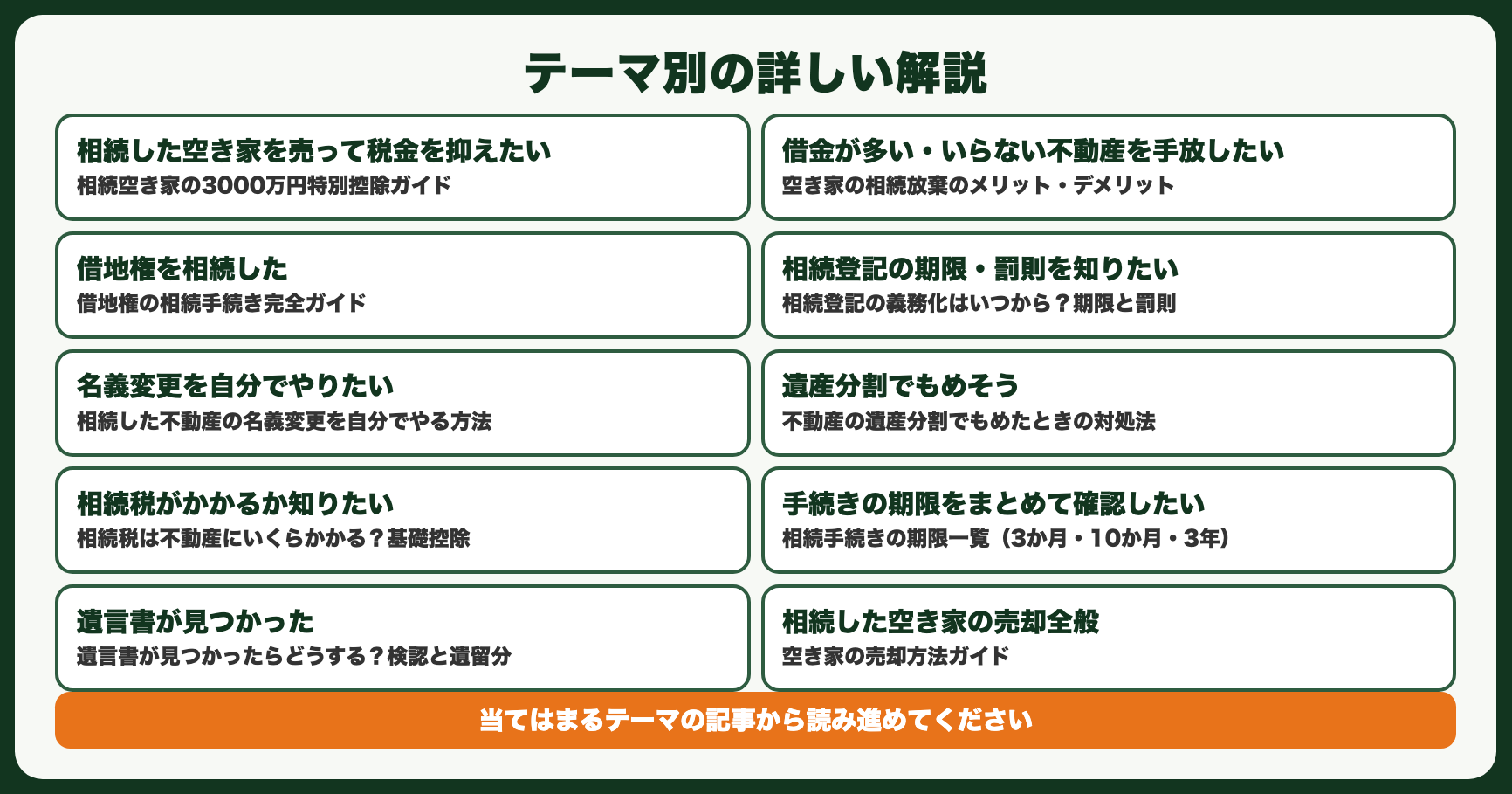 テーマ別の詳しい解説（関連記事）