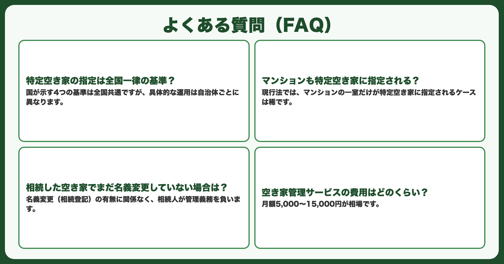 よくある質問（FAQ）